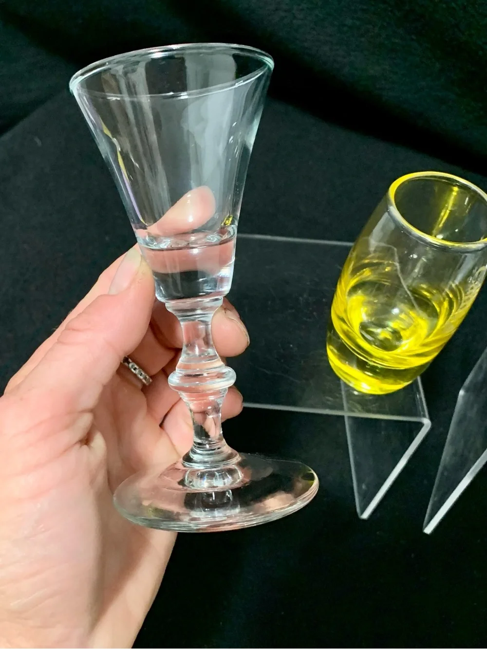 🔍 Choice of (2) Glass Sets – Matching Pair or Mismatched Mini Glasses